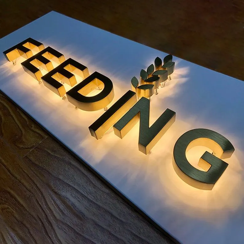 led light name board