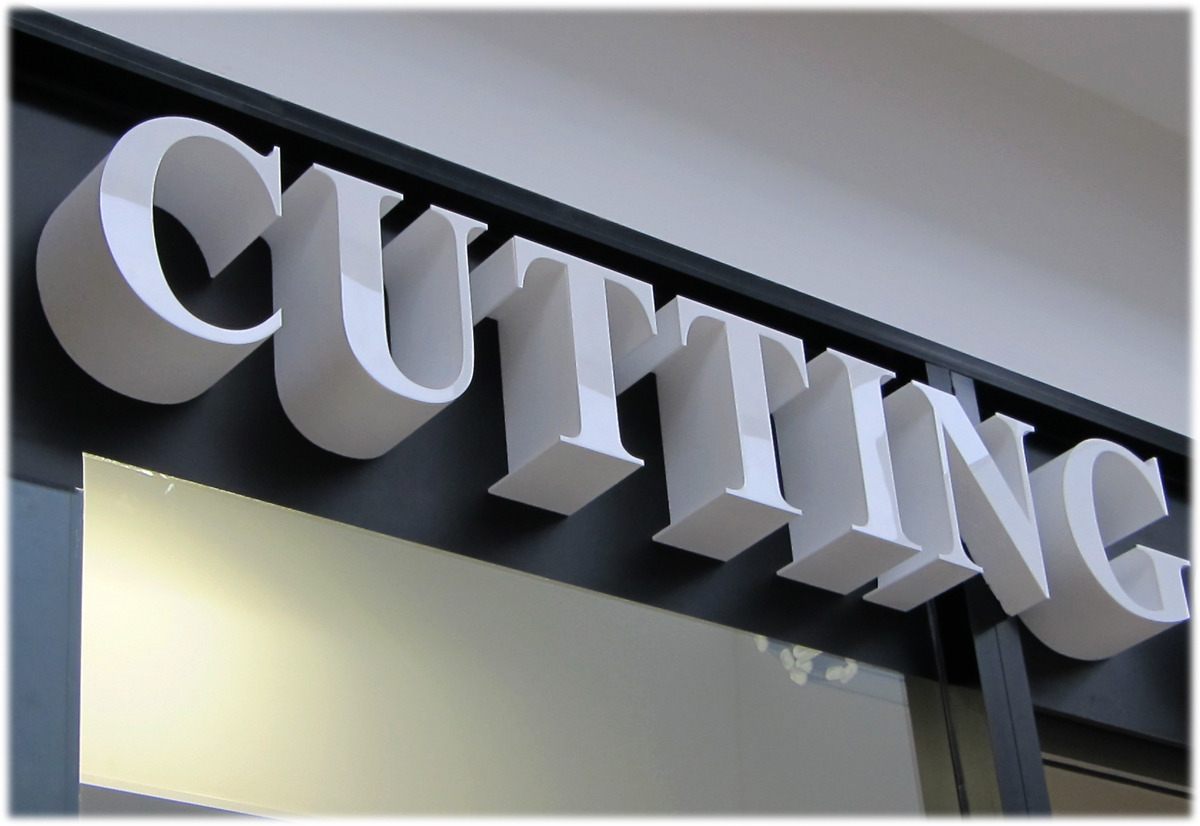 foam letters with acrylic face